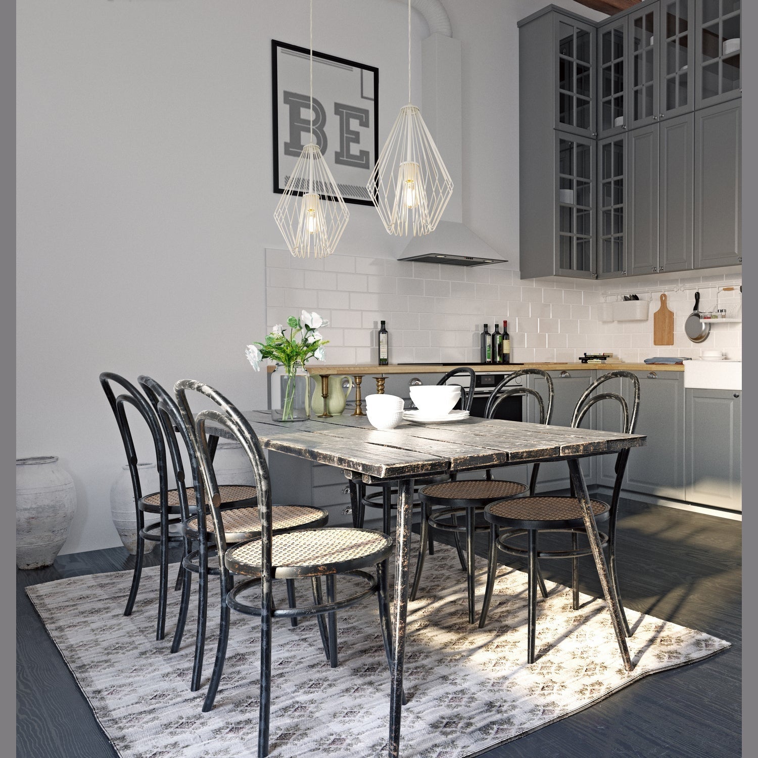 Z-Lite - 442MP12-WH - One Light Pendant - Quintus - Gloss White