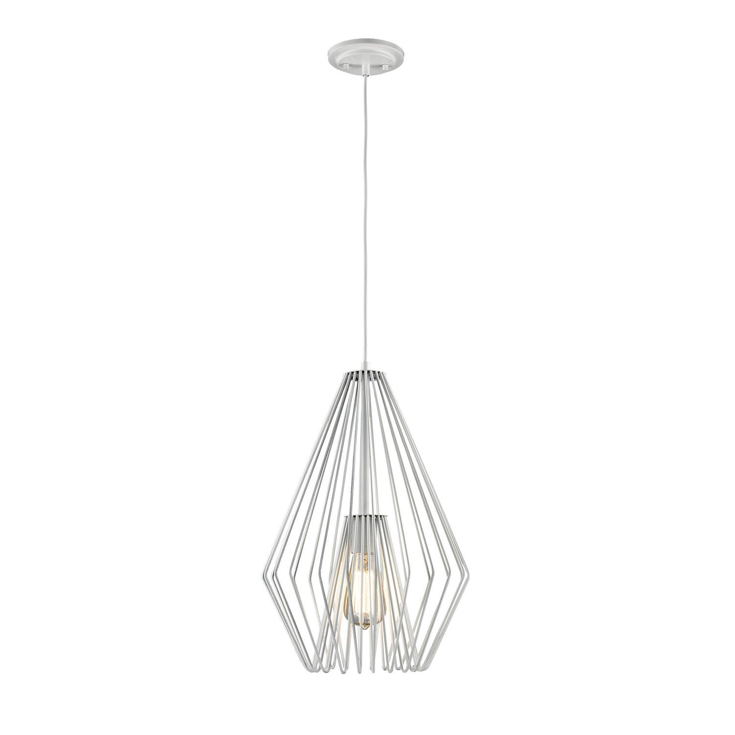 Z-Lite - 442MP12-WH - One Light Pendant - Quintus - Gloss White