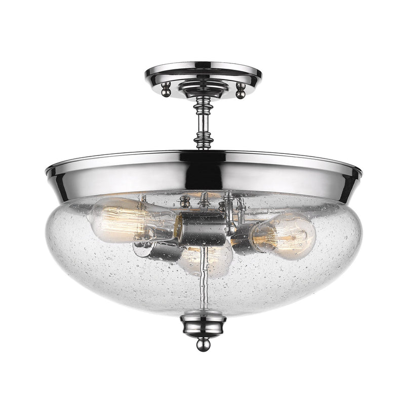 Z-Lite - 722SF-CH - Three Light Semi Flush Mount - Amon - Chrome