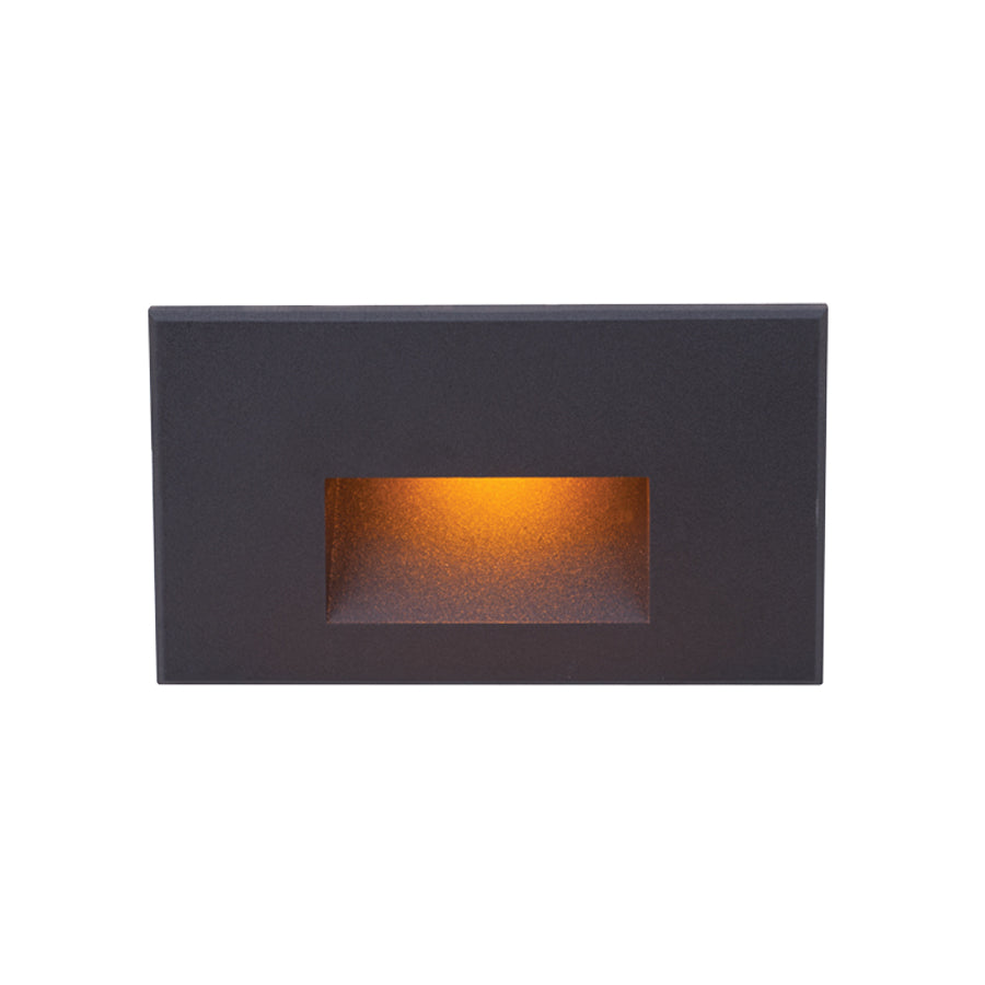 W.A.C. Lighting - WL-LED100F-AM-BK - LED Step and Wall Light - Led100 - Black On Aluminum
