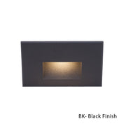 W.A.C. Lighting - WL-LED100F-RD-BK - LED Step and Wall Light - Led100 - Black On Aluminum