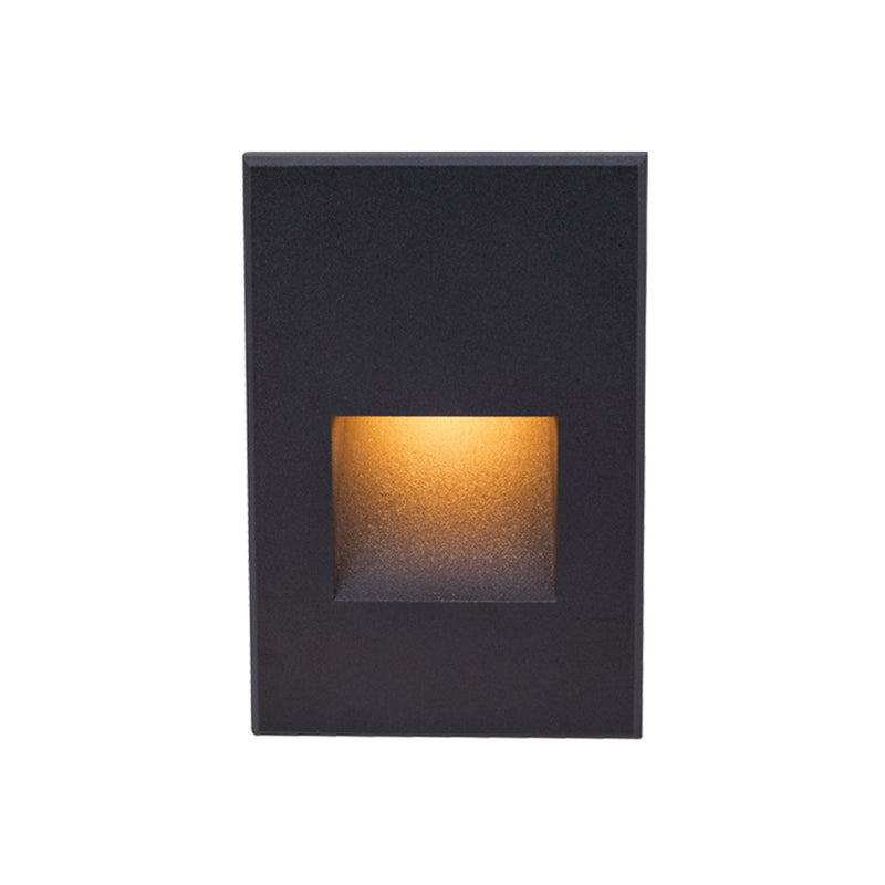 W.A.C. Lighting - WL-LED200F-AM-BK - LED Step and Wall Light - Led200 - Black on Aluminum