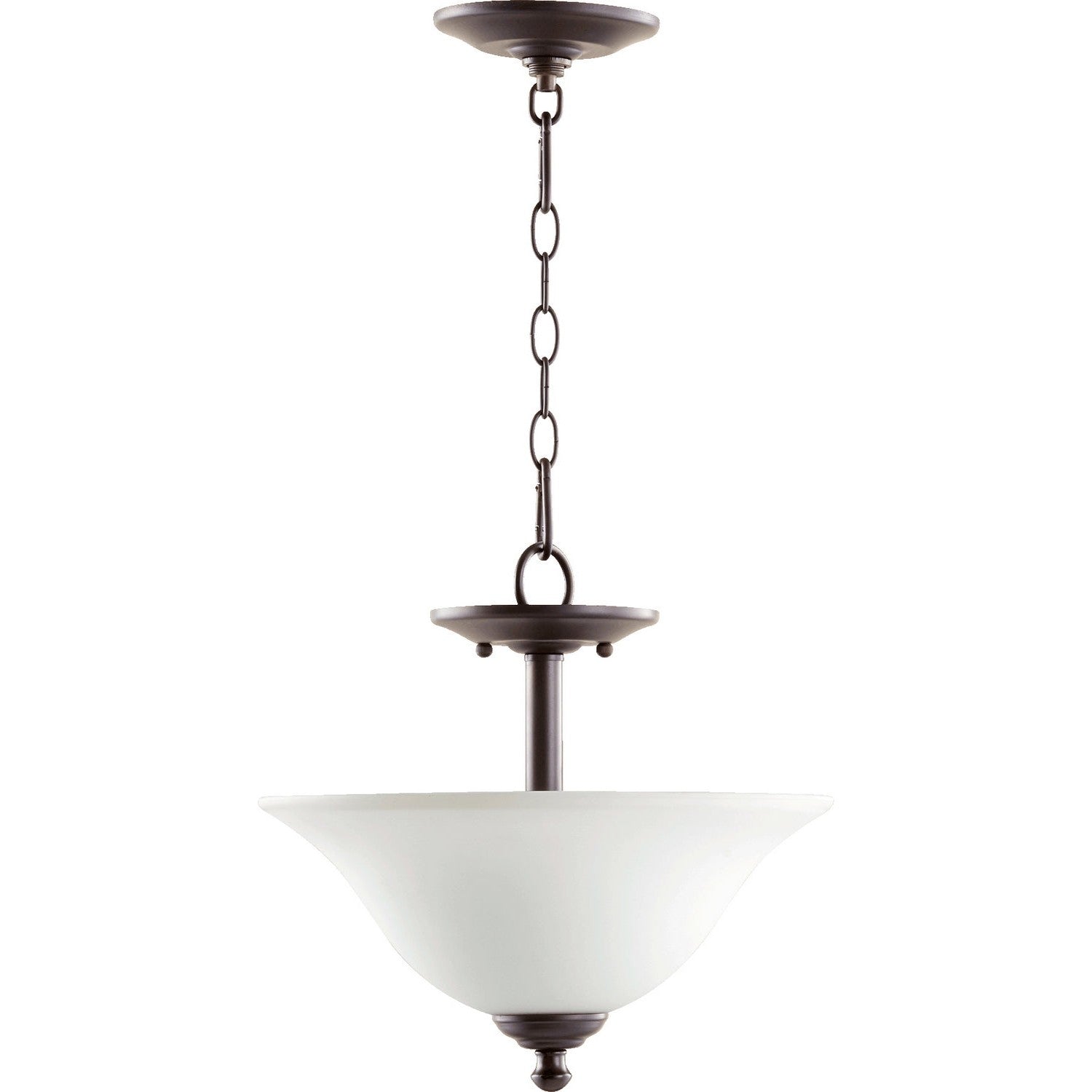 Quorum - 2810-13186 - Two Light Dual Mount - Spencer - Oiled Bronze w/ Satin Opal