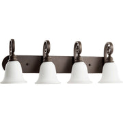 Quorum - 5154-4-186 - Four Light Vanity - Bryant - Oiled Bronze w/ Satin Opal