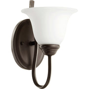 Quorum - 5510-1-186 - One Light Wall Mount - Spencer - Oiled Bronze w/ Satin Opal