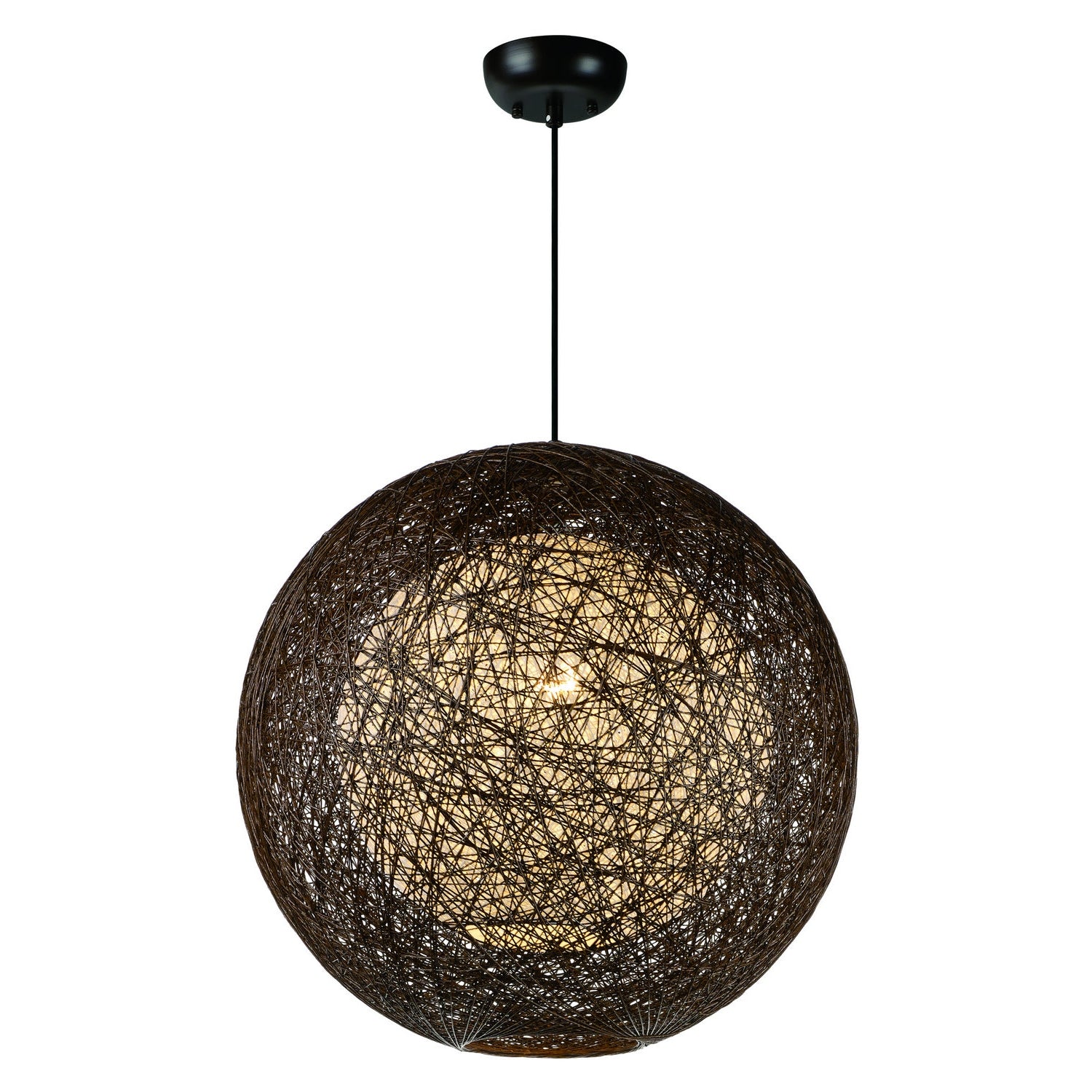 Maxim - 14405CHWT - One Light Outdoor Pendant - Bali - Chocolate