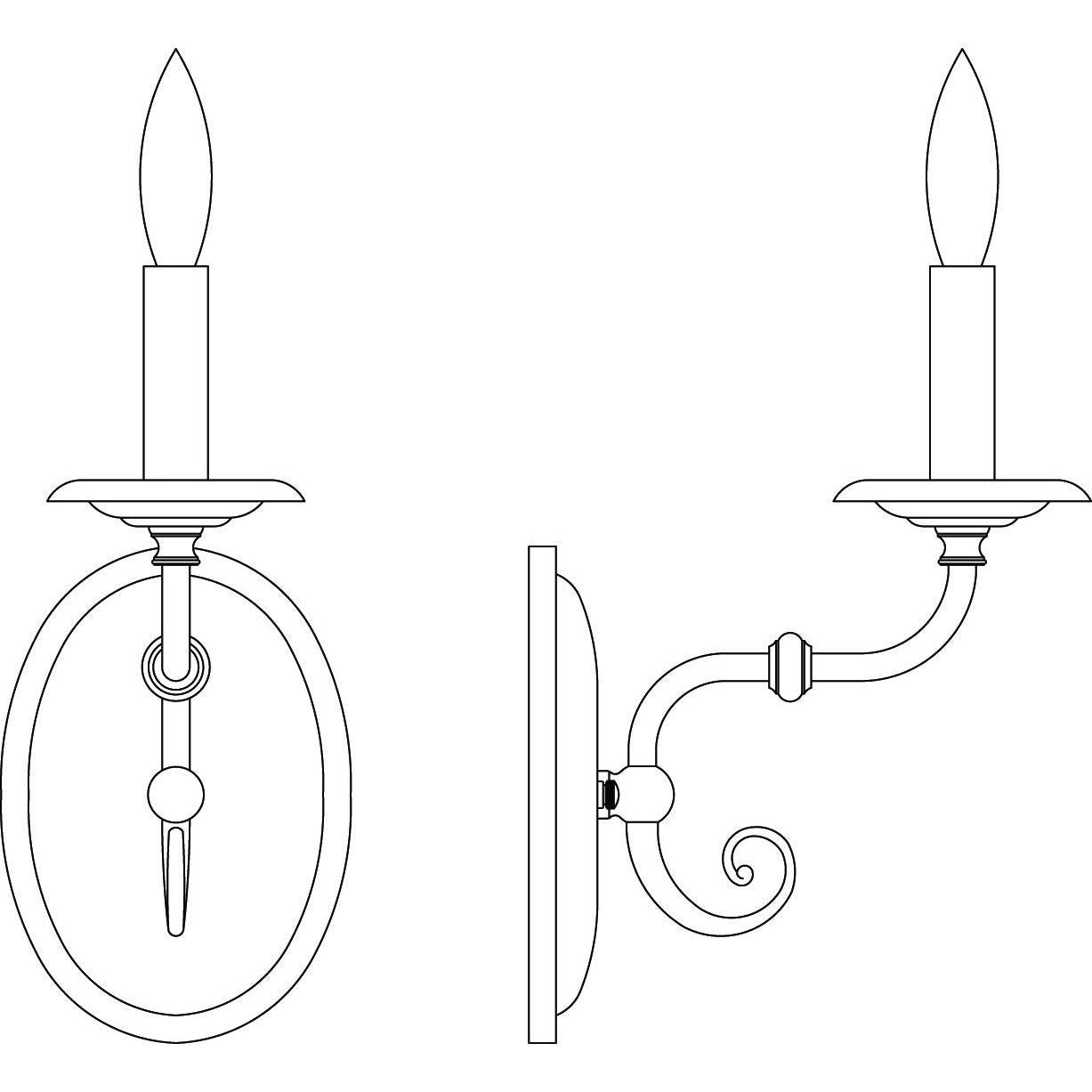 Framburg - 2371 AB - One Light Wall Sconce - Jamestown - Antique Brass
