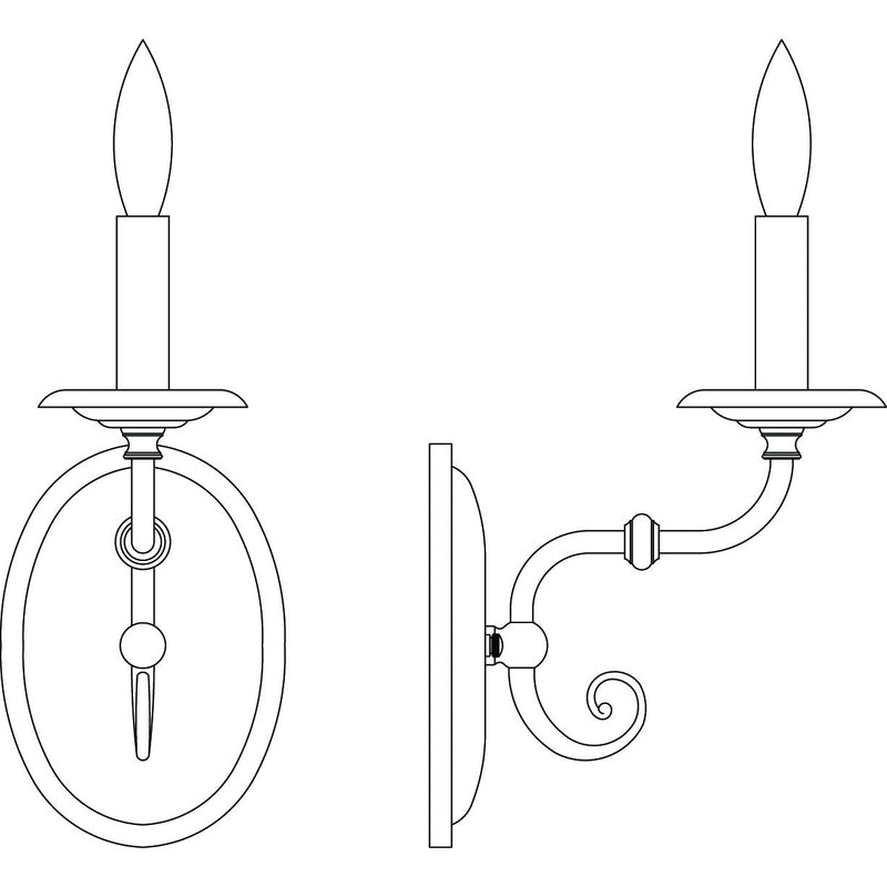 Framburg - 2371 AB - One Light Wall Sconce - Jamestown - Antique Brass