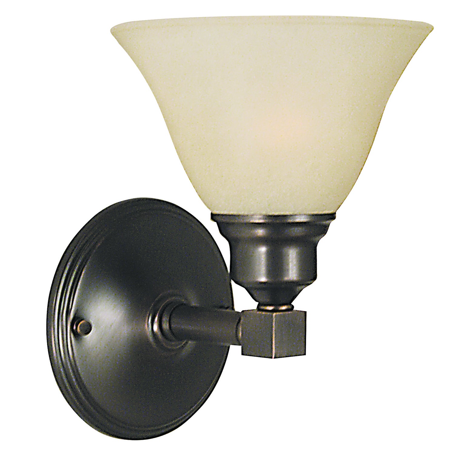 Framburg - 2421 SBR/AM - One Light Wall Sconce - Taylor - Siena Bronze w/Amber Marble Glass Shade