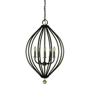 Framburg - 4345 MB - Five Light Chandelier - Dewdrop - Mahogany Bronze
