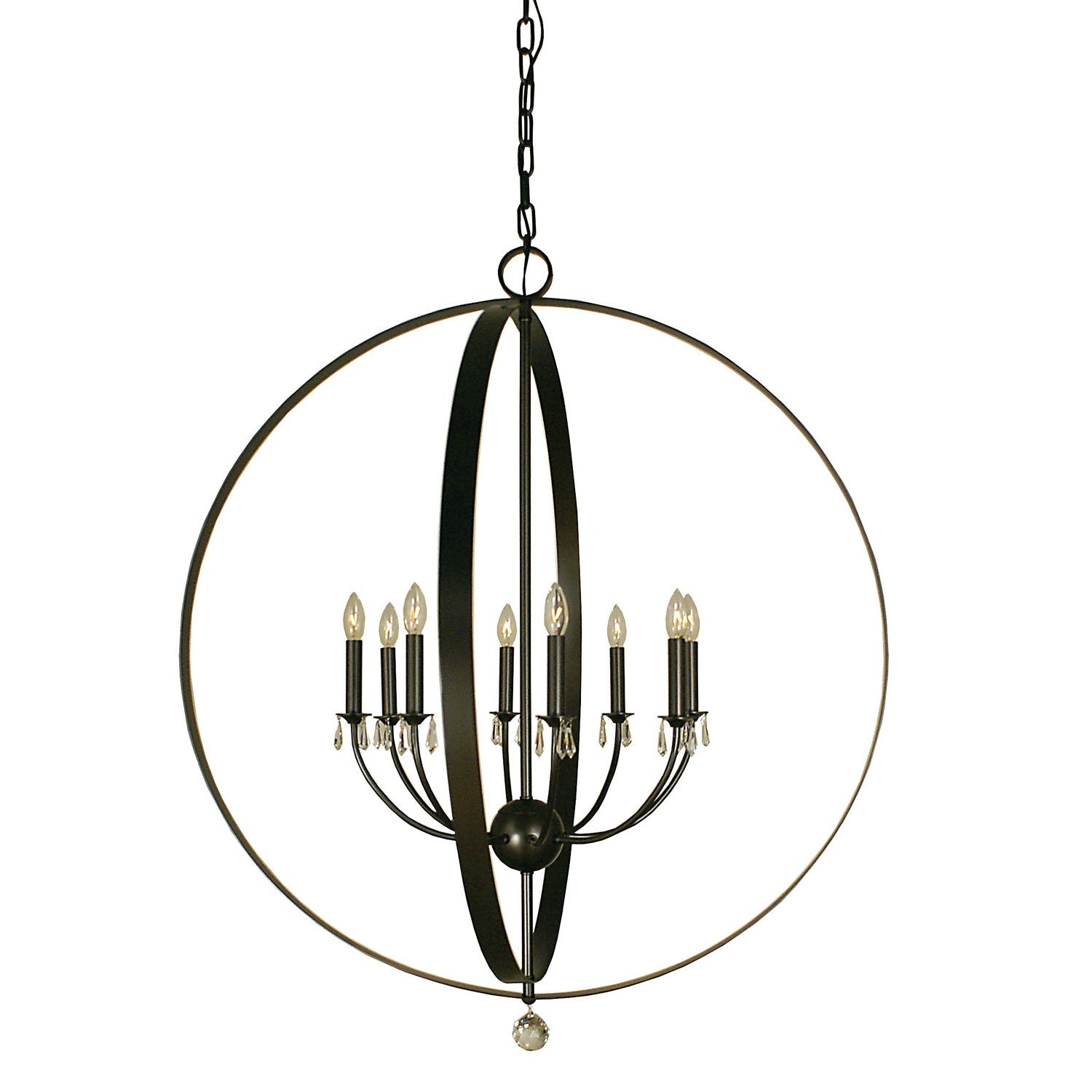 Framburg - 4378 MB - Eight Light Foyer Chandelier - Constellation - Mahogany Bronze