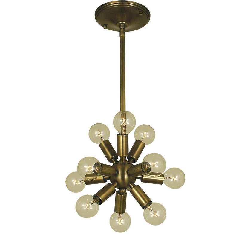 Framburg - 4391 AB - 11 Light Chandelier - Simone - Antique Brass