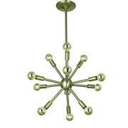 Framburg - 4393 BN - 12 Light Chandelier - Simone - Brushed Nickel