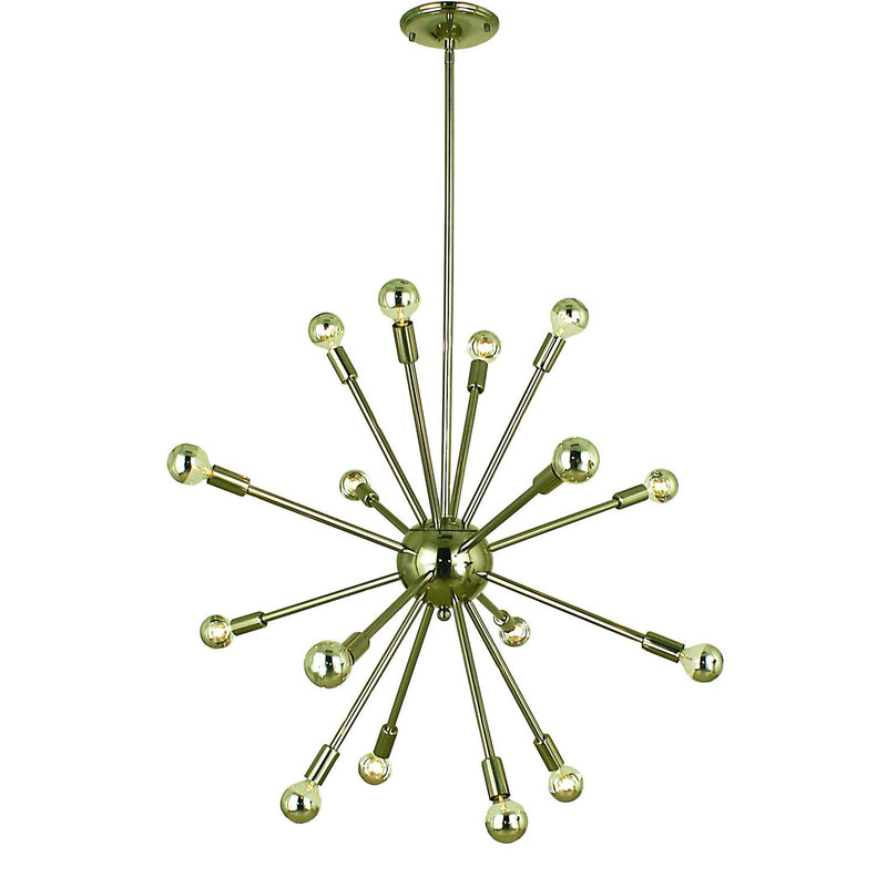 Framburg - 4395 PN - 16 Light Foyer Chandelier - Simone - Polished Nickel