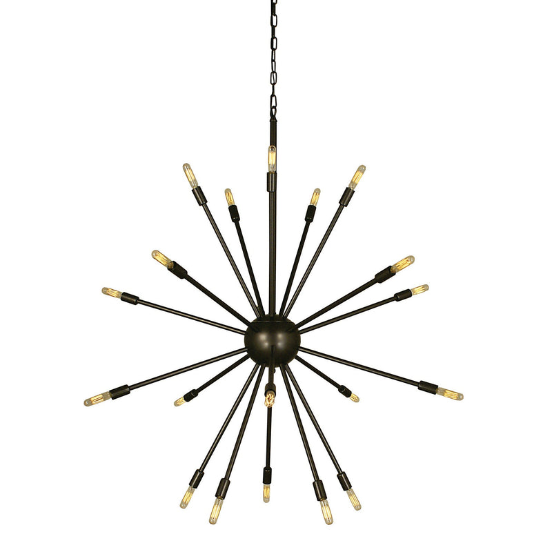 Framburg - 4398 MB - 24 Light Foyer Chandelier - Simone - Mahogany Bronze