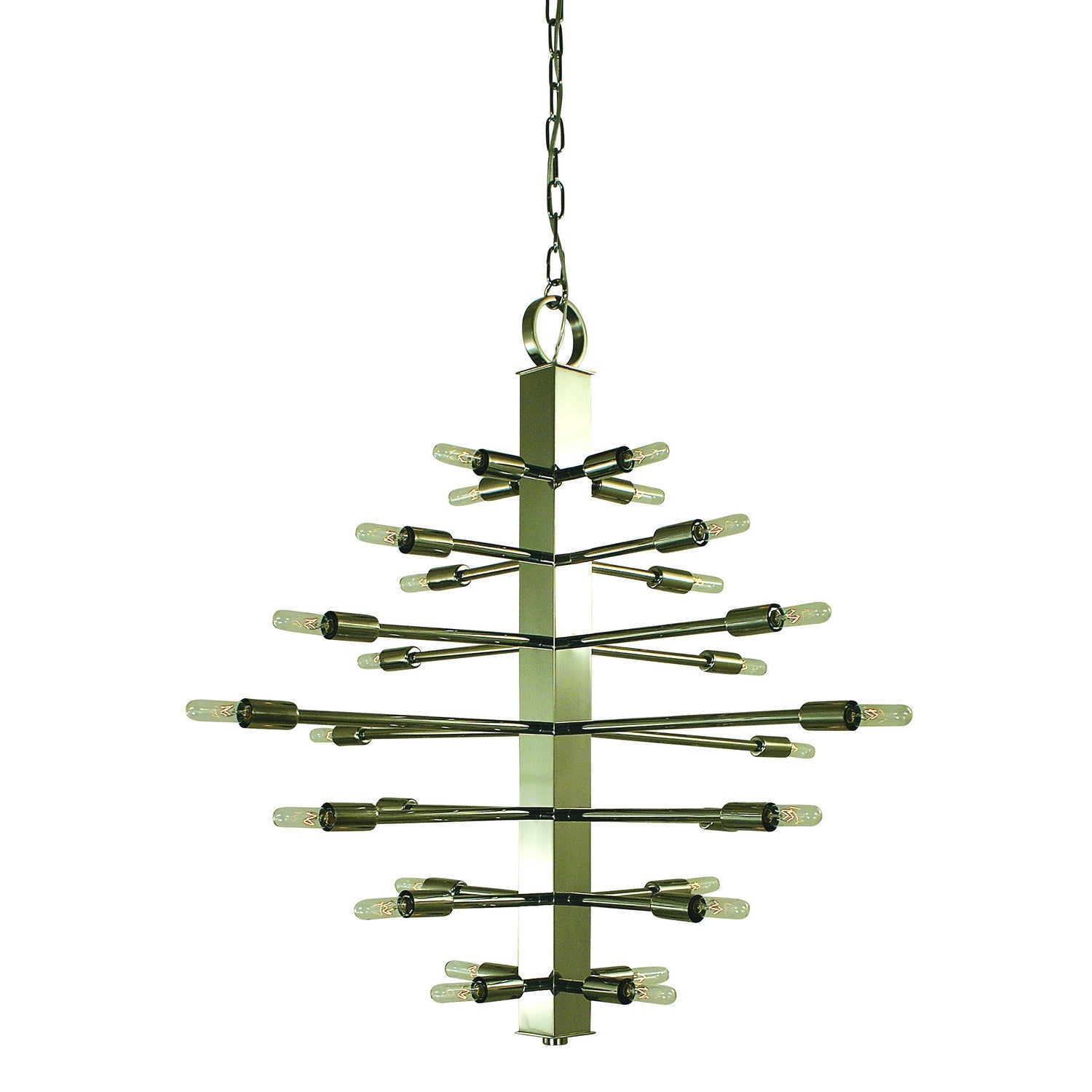Framburg - 4408 PN - 28 Light Foyer Chandelier - Simone - Polished Nickel