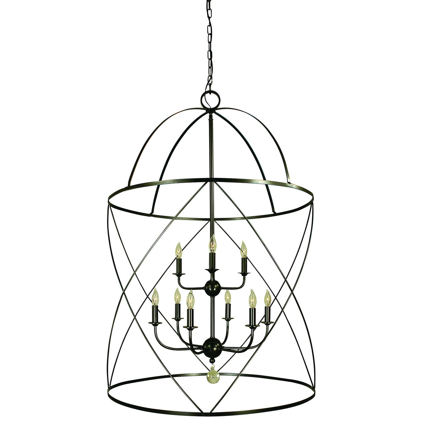 Framburg - 4419 MB - Six Light Foyer Chandelier - Nantucket - Mahogany Bronze