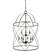 Framburg - 4419 MB - Six Light Foyer Chandelier - Nantucket - Mahogany Bronze