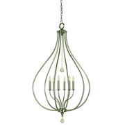 Framburg - 4446 BN - Six Light Pendant - Dewdrop - Brushed Nickel