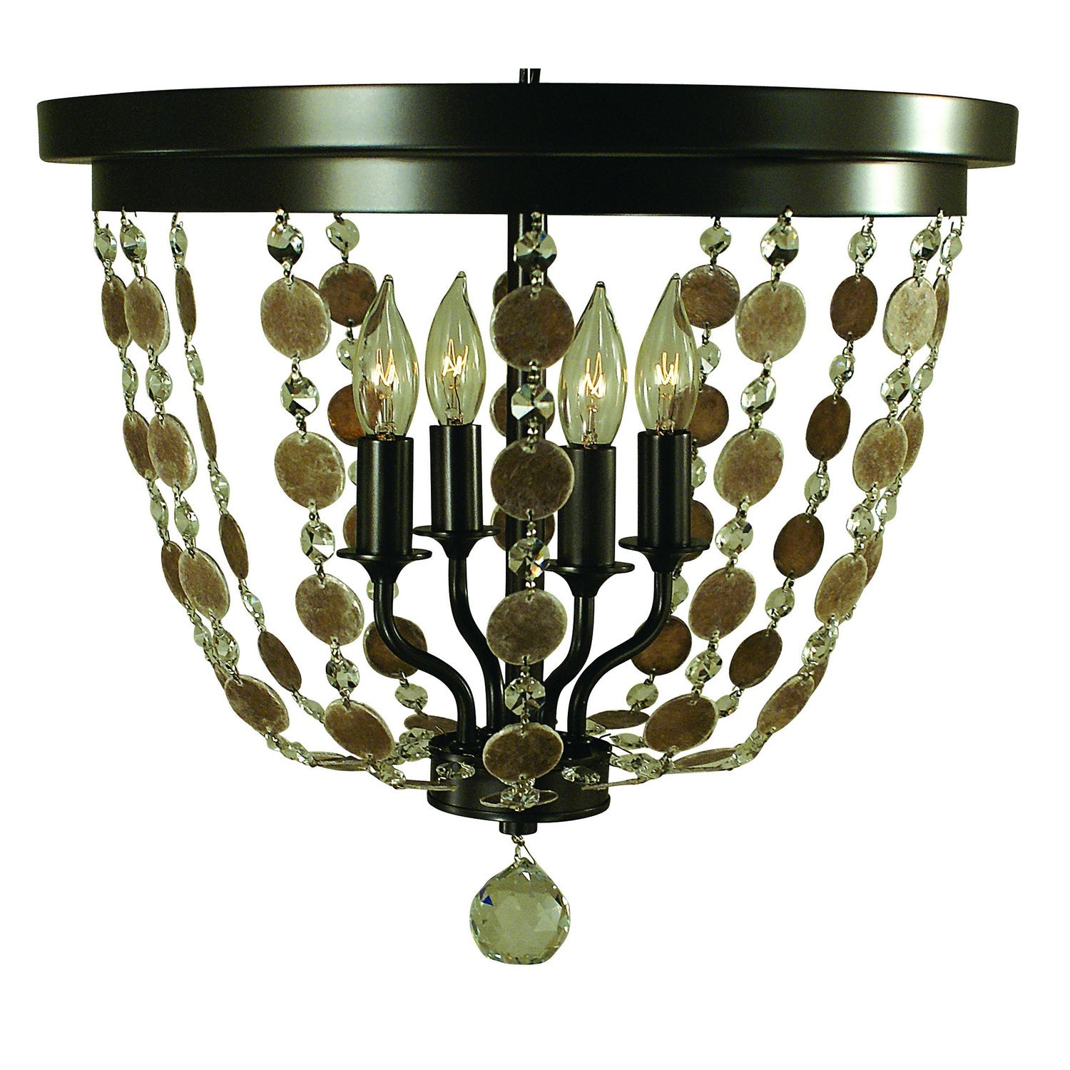 Framburg - 4481 MB - Four Light Flush / Semi-Flush Mount - Naomi - Mahogany Bronze
