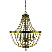 Framburg - 4486 AB - Six Light Foyer Chandelier - Naomi - Antique Brass