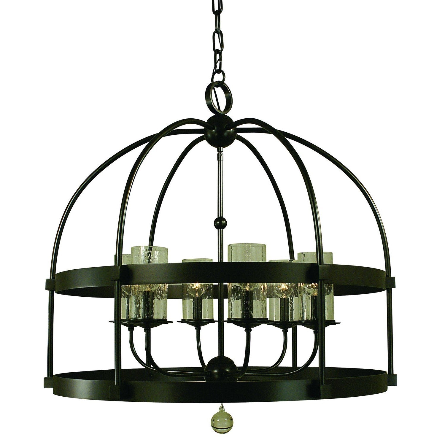 Framburg - 4526 MB - Six Light Foyer Chandelier - Compass - Mahogany Bronze