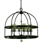 Framburg - 4526 MB - Six Light Foyer Chandelier - Compass - Mahogany Bronze