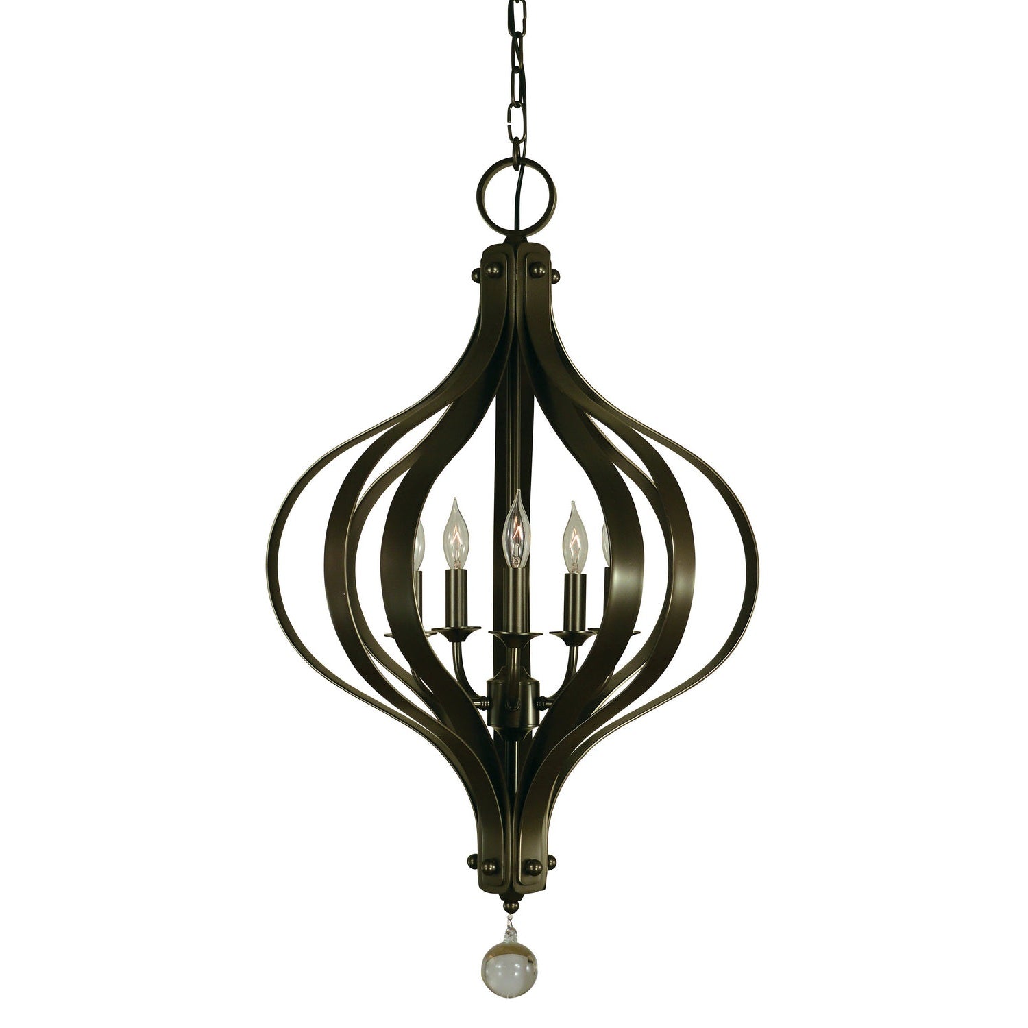 Framburg - 4585 MB - Five Light Chandelier - Aries - Mahogany Bronze