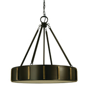 Framburg - 4594 MB/AB - Four Light Pendant - Pantheon - Mahogany Bronze w/Antique Brass