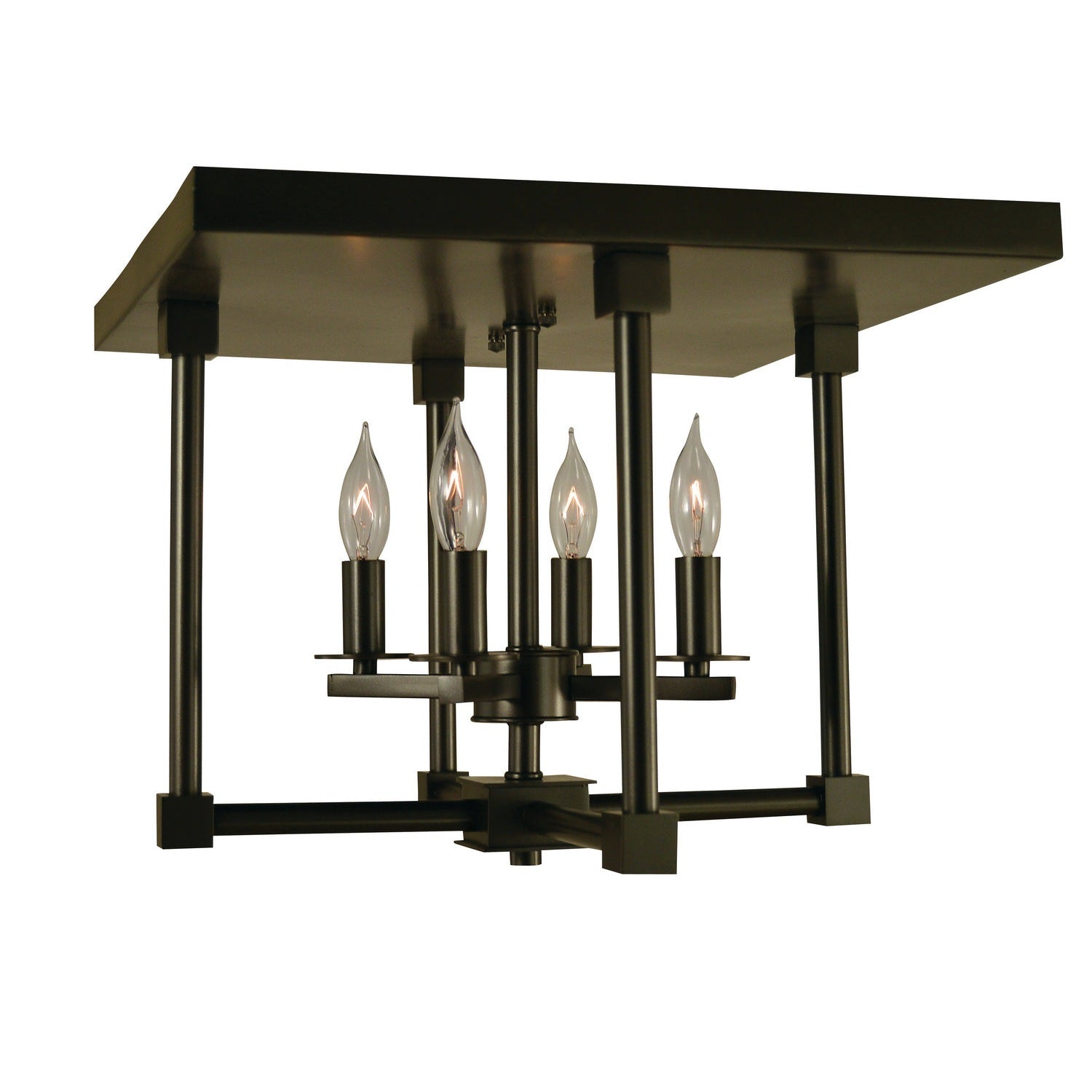 Framburg - 4600 MB - Four Light Flush / Semi-Flush Mount - Lexington - Mahogany Bronze