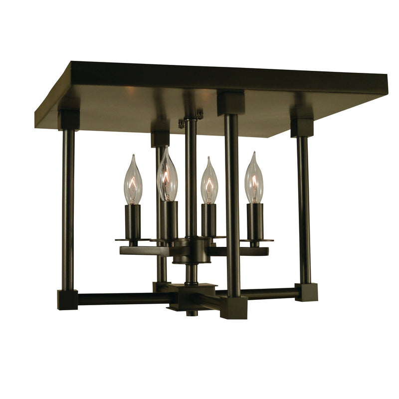 Framburg - 4600 MB - Four Light Flush / Semi-Flush Mount - Lexington - Mahogany Bronze