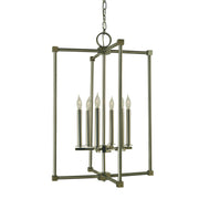Framburg - 4606 BN/PN - Six Light Chandelier - Lexington - Brushed Nickel w/Polished Nickel