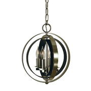Framburg - 4650 PN/MBLACK - Four Light Chandelier - Constellation - Polished Nickel w/Matte Black