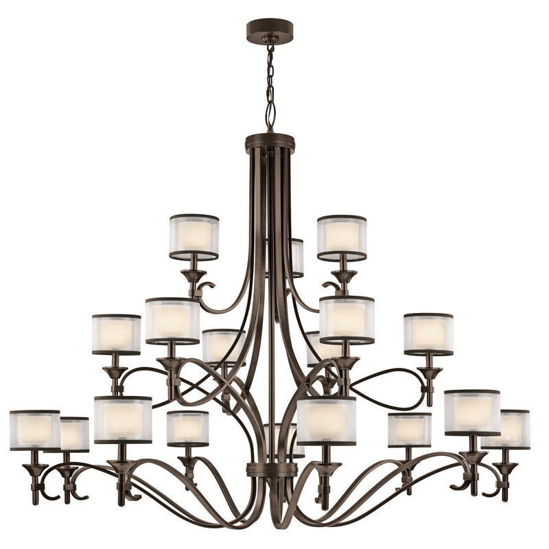 Kichler - 42396MIZ - 18 Light Chandelier - Lacey - Mission Bronze