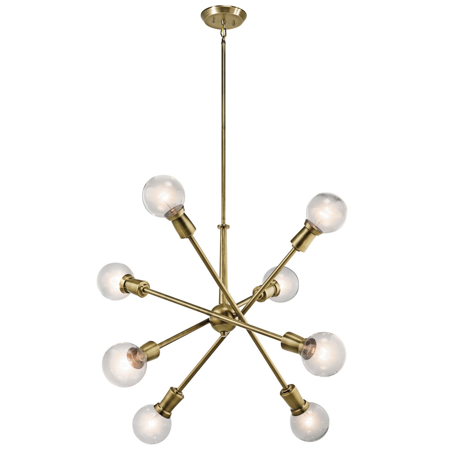 Kichler - 43118NBR - Eight Light Chandelier - Armstrong - Natural Brass