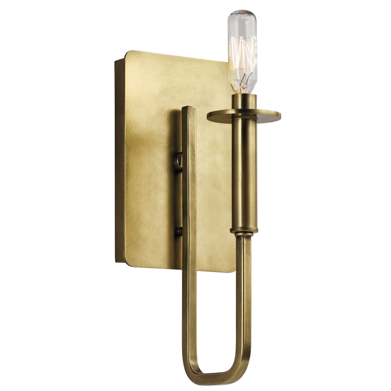 Kichler - 43363NBR - One Light Wall Sconce - Alden - Natural Brass