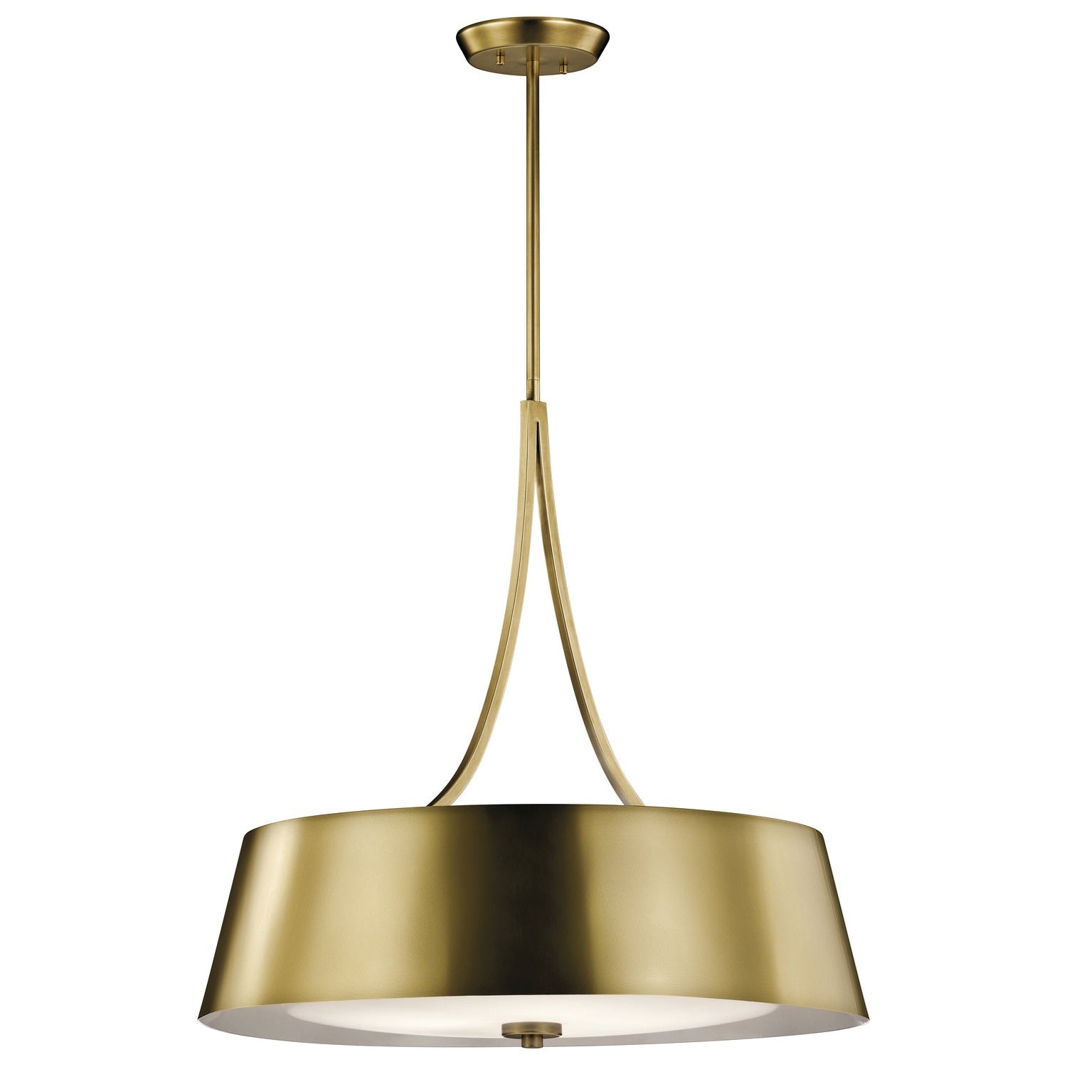 Kichler - 43742NBR - Four Light Chandelier - Maclain - Natural Brass
