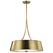 Kichler - 43742NBR - Four Light Chandelier - Maclain - Natural Brass