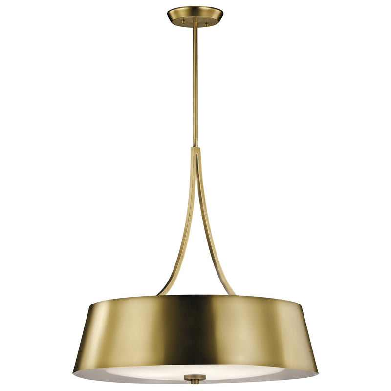 Kichler - 43742NBR - Four Light Chandelier - Maclain - Natural Brass