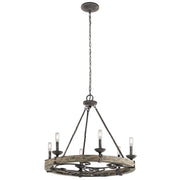Kichler - 43823WZC - Six Light Chandelier - Taulbee - Weathered Zinc