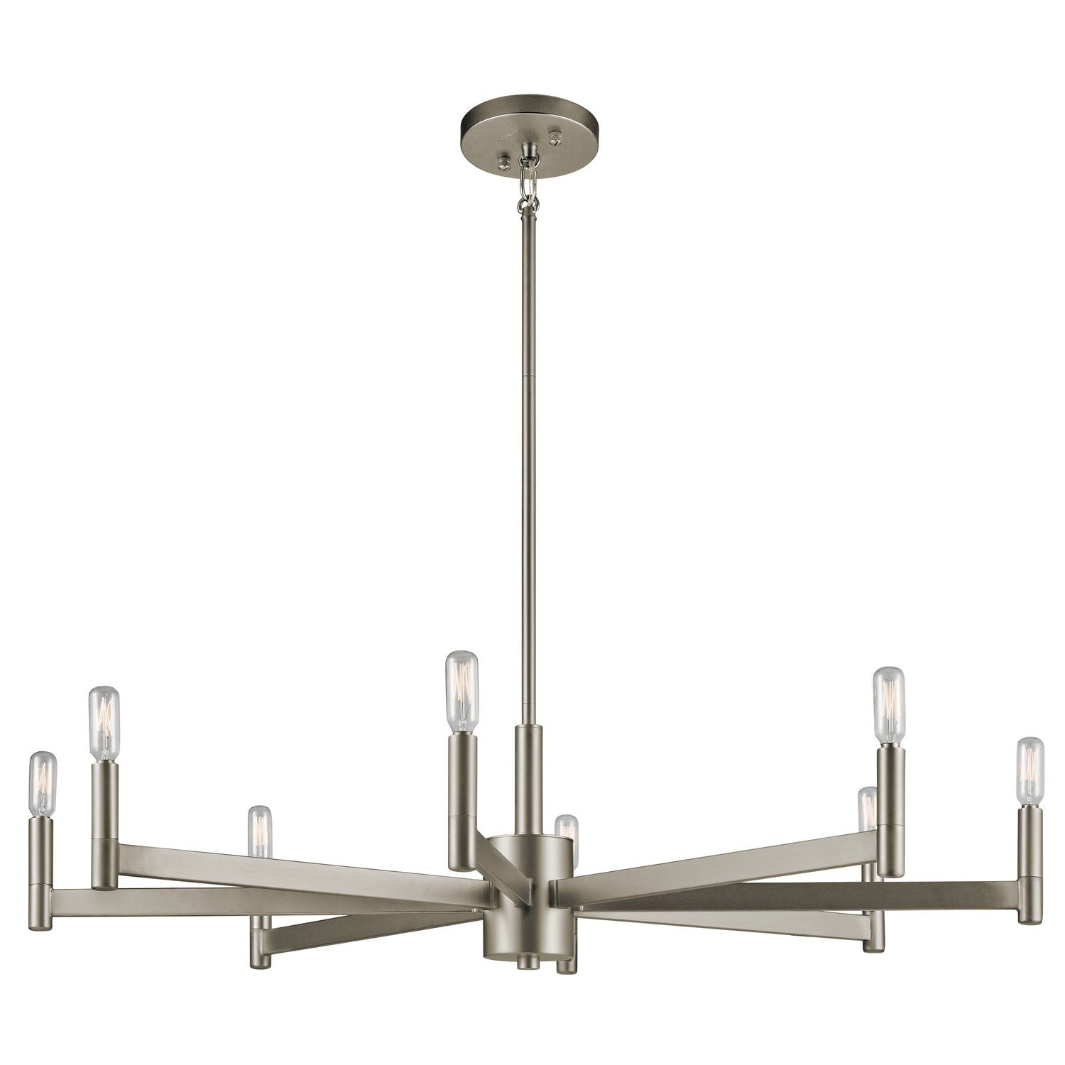Kichler - 43857SN - Eight Light Chandelier - Erzo - Satin Nickel