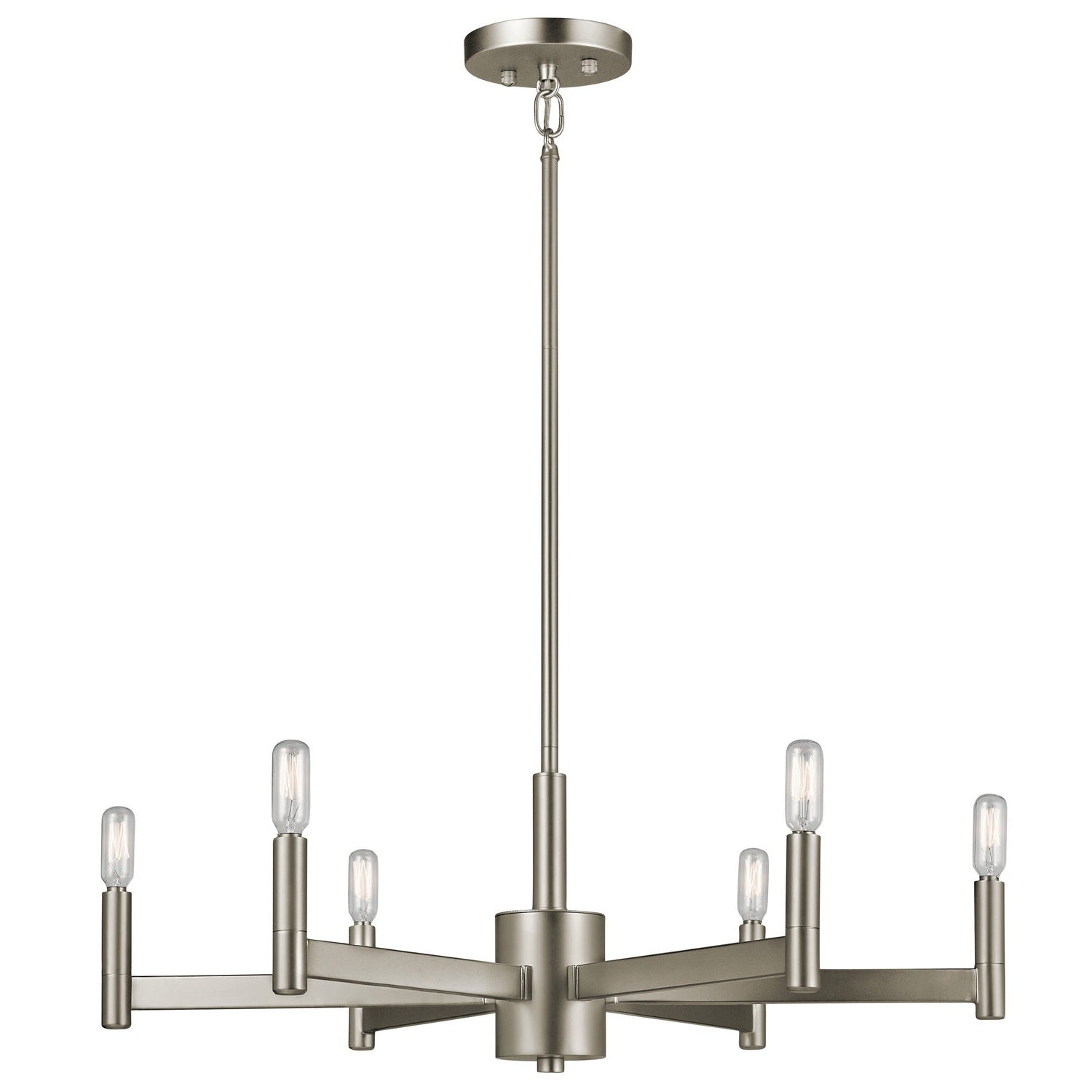 Kichler - 43859SN - Six Light Chandelier - Erzo - Satin Nickel