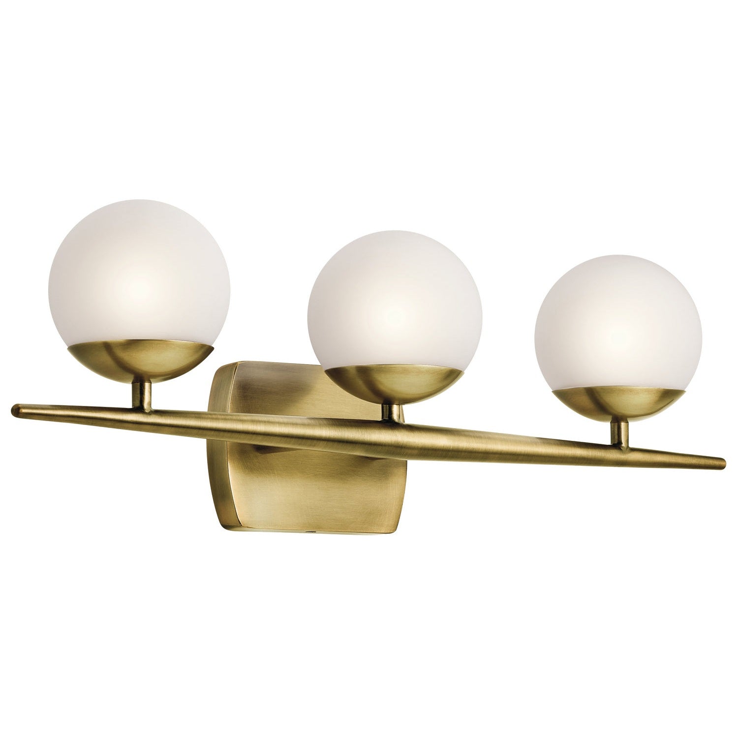 Kichler - 45582NBR - Three Light Bath - Jasper - Natural Brass
