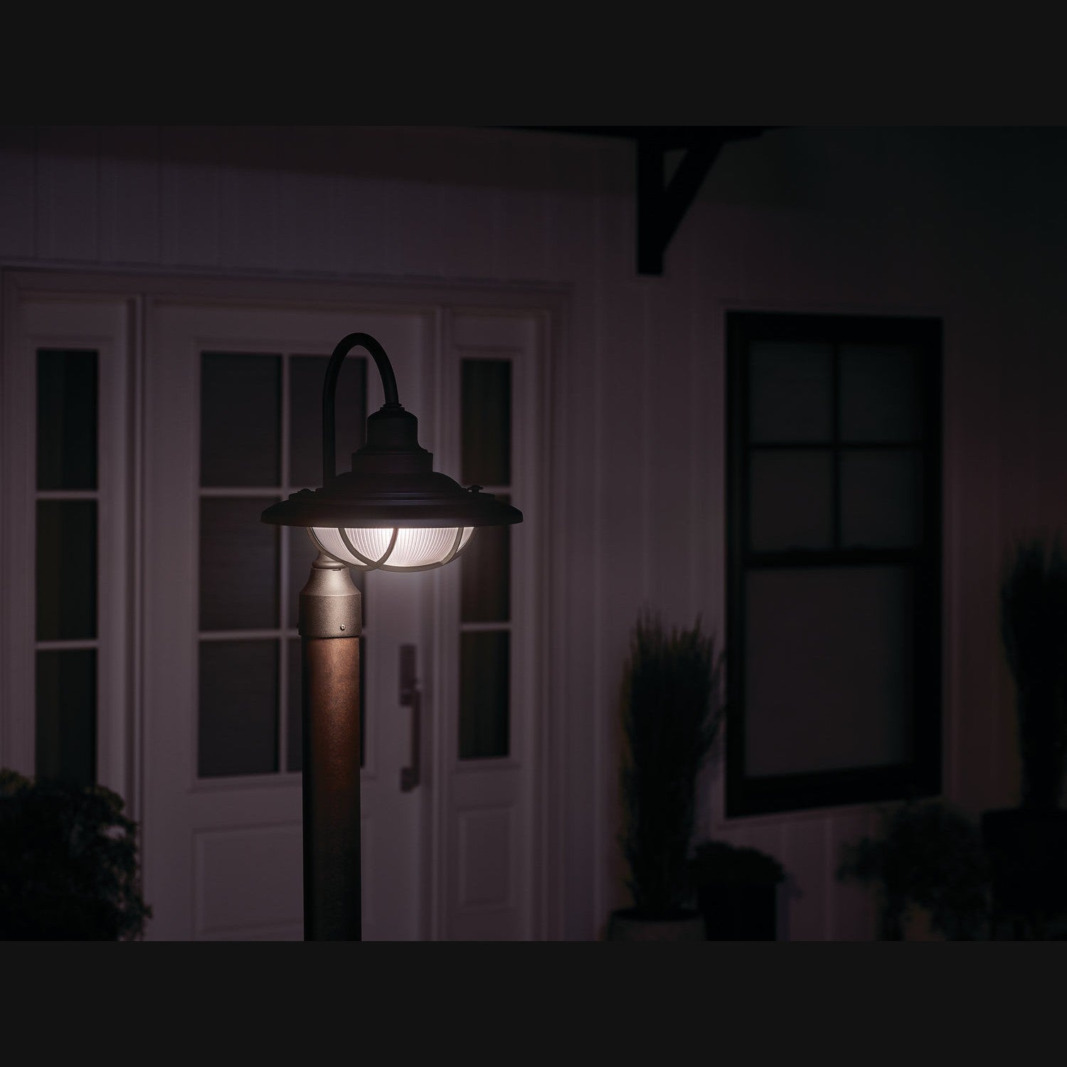 Kichler - 49694BKT - One Light Outdoor Post Mount - Harvest Ridge - Textured Black