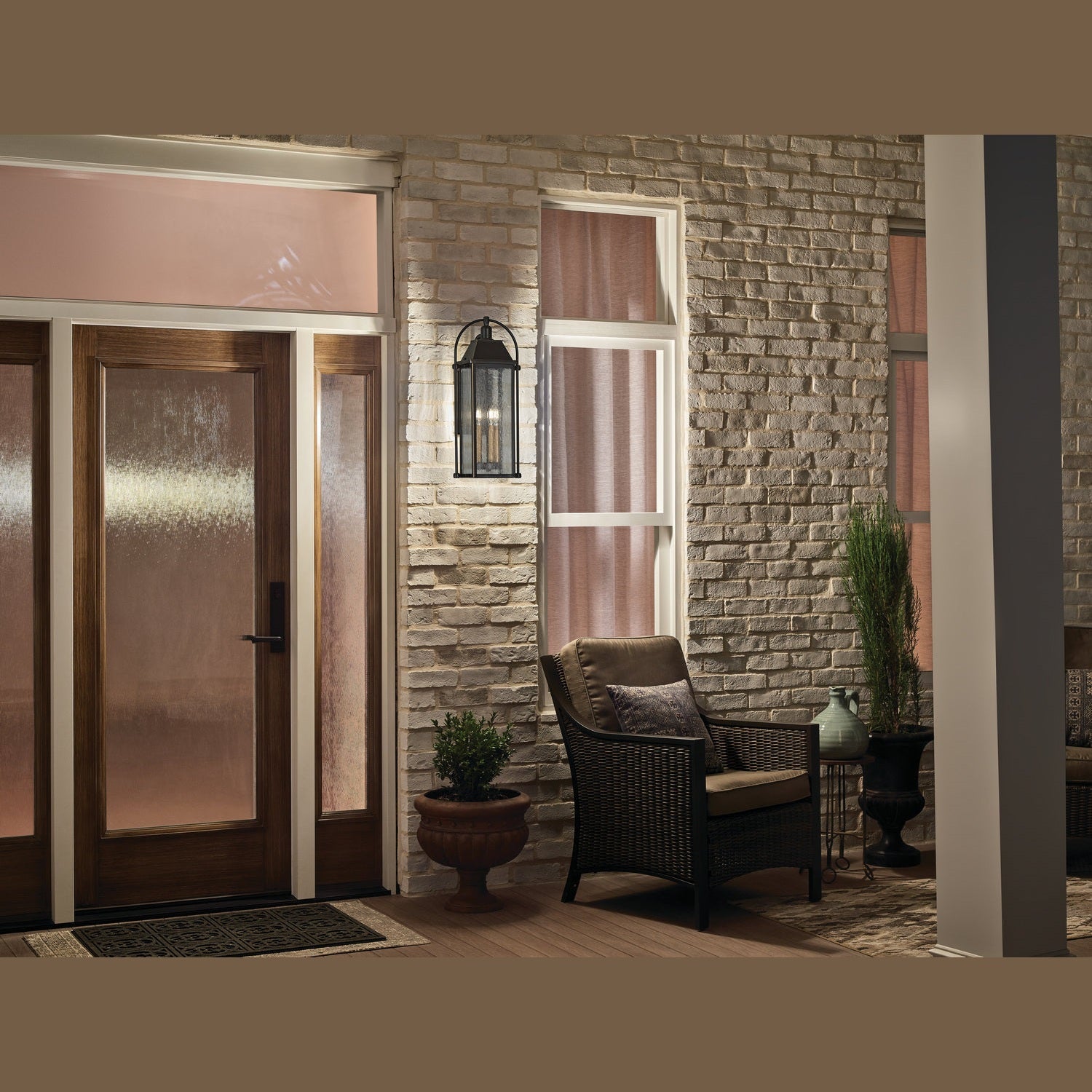 Kichler - 49715OZ - Three Light Outdoor Wall Mount - Harbor Row - Olde Bronze