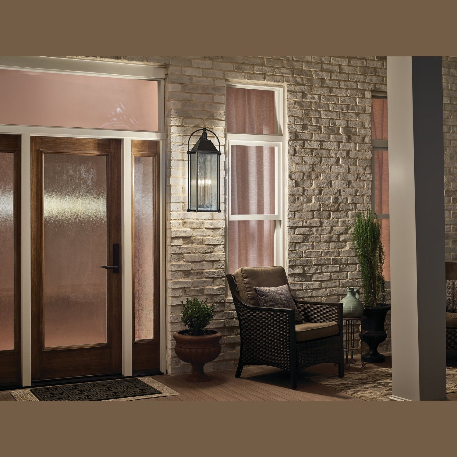 Kichler - 49716OZ - Four Light Outdoor Wall Mount - Harbor Row - Olde Bronze