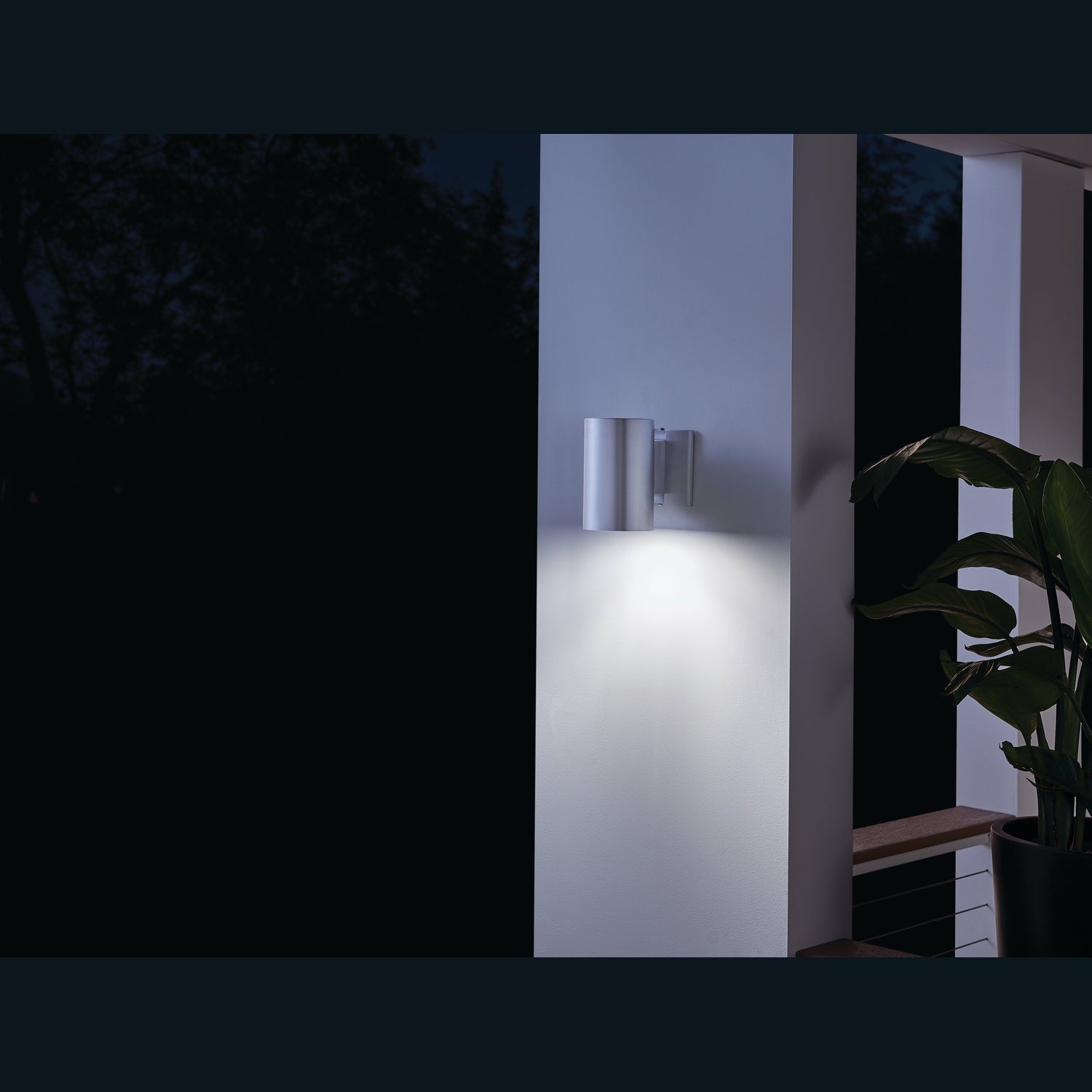 Kichler - 9234BA - One Light Outdoor Wall Mount - Brushed Aluminum