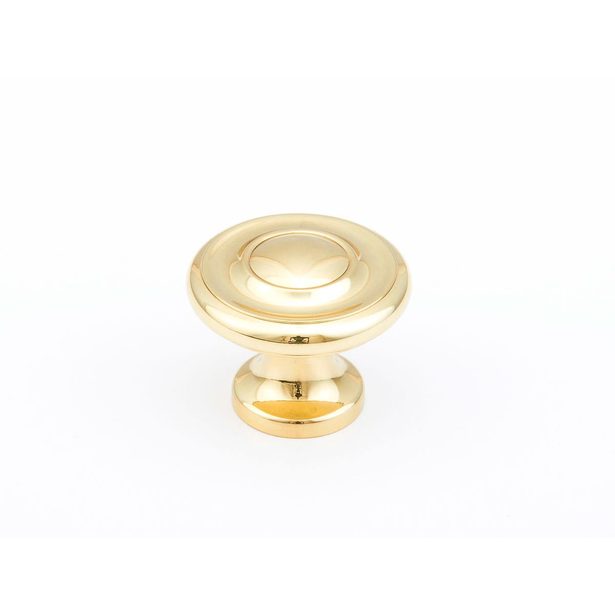 Traditional Designs 1-1/4" Round Mushroom Solid Brass Cabinet Knob - 10 PACK - 10 Pack