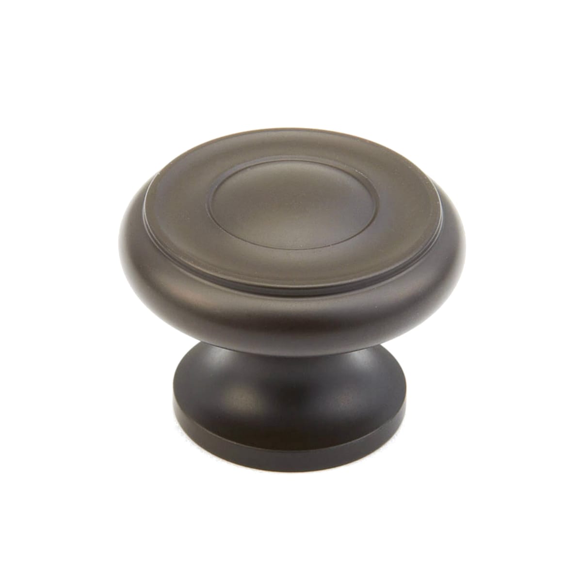 Baroque 1-1/4" Traditional Round Ringed Luxury Solid Brass Mushroom Cabinet Knob / Drawer Knob