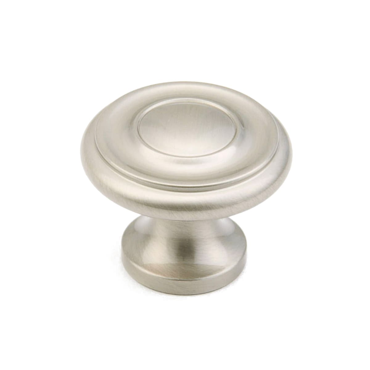 Baroque 1-1/4" Traditional Round Ringed Luxury Solid Brass Mushroom Cabinet Knob / Drawer Knob